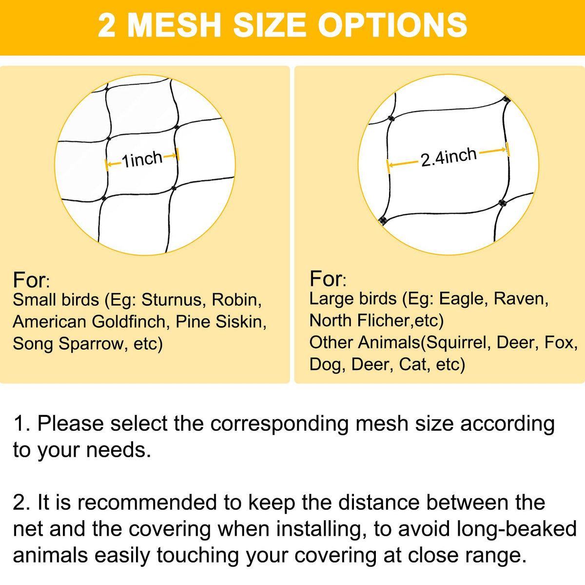 BSTPCOO chicken coop netting keeps birds safe while allowing airflow