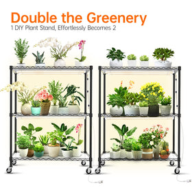 Bstrip eight full-spectrum grow lights provide broad coverage for plants
