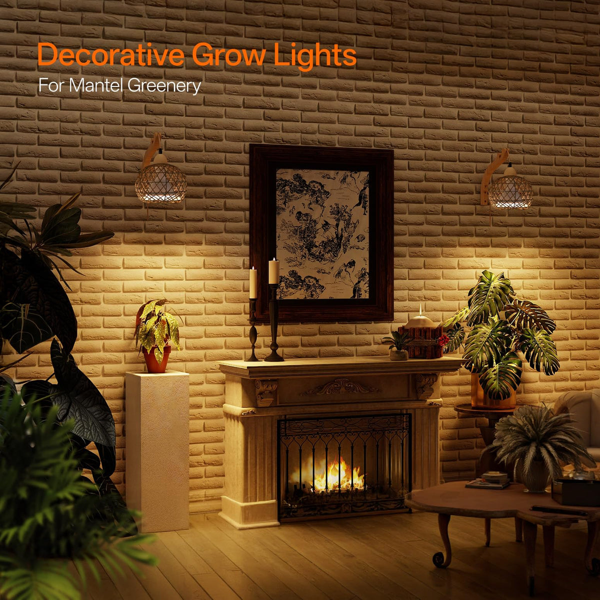 Bstrip handwoven rattan diffuser softens illumination for cozy ambience.