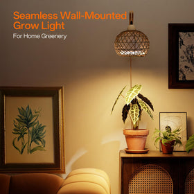 Bstrip wall-mount wooden bracket secures the light with easy setup.