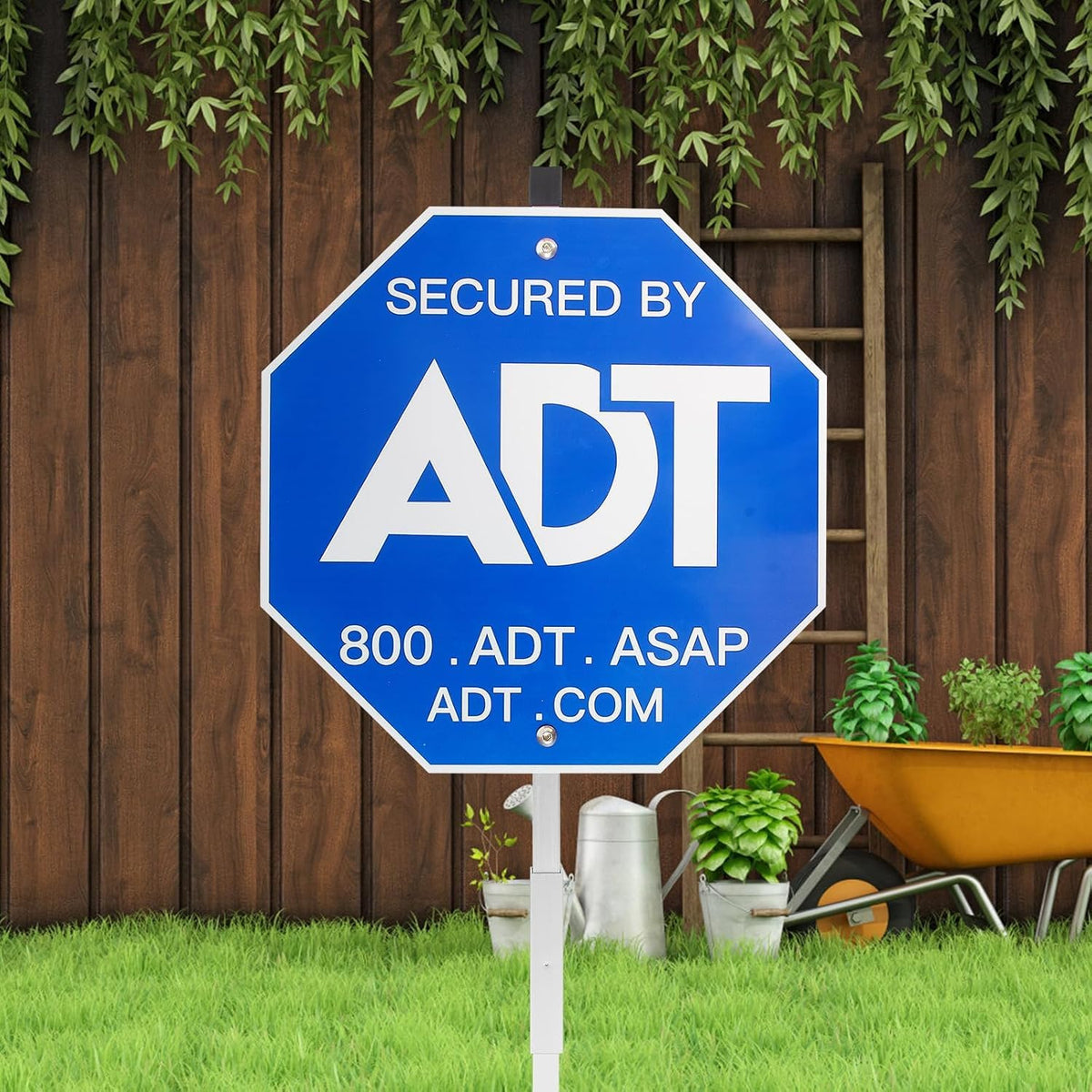 Bsunoy 28-inch aluminum yard sign on stake for durable outdoor visibility.