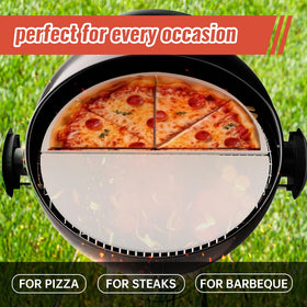 BTCDR two-pack ceramic heat deflectors provides grilling flexibility.