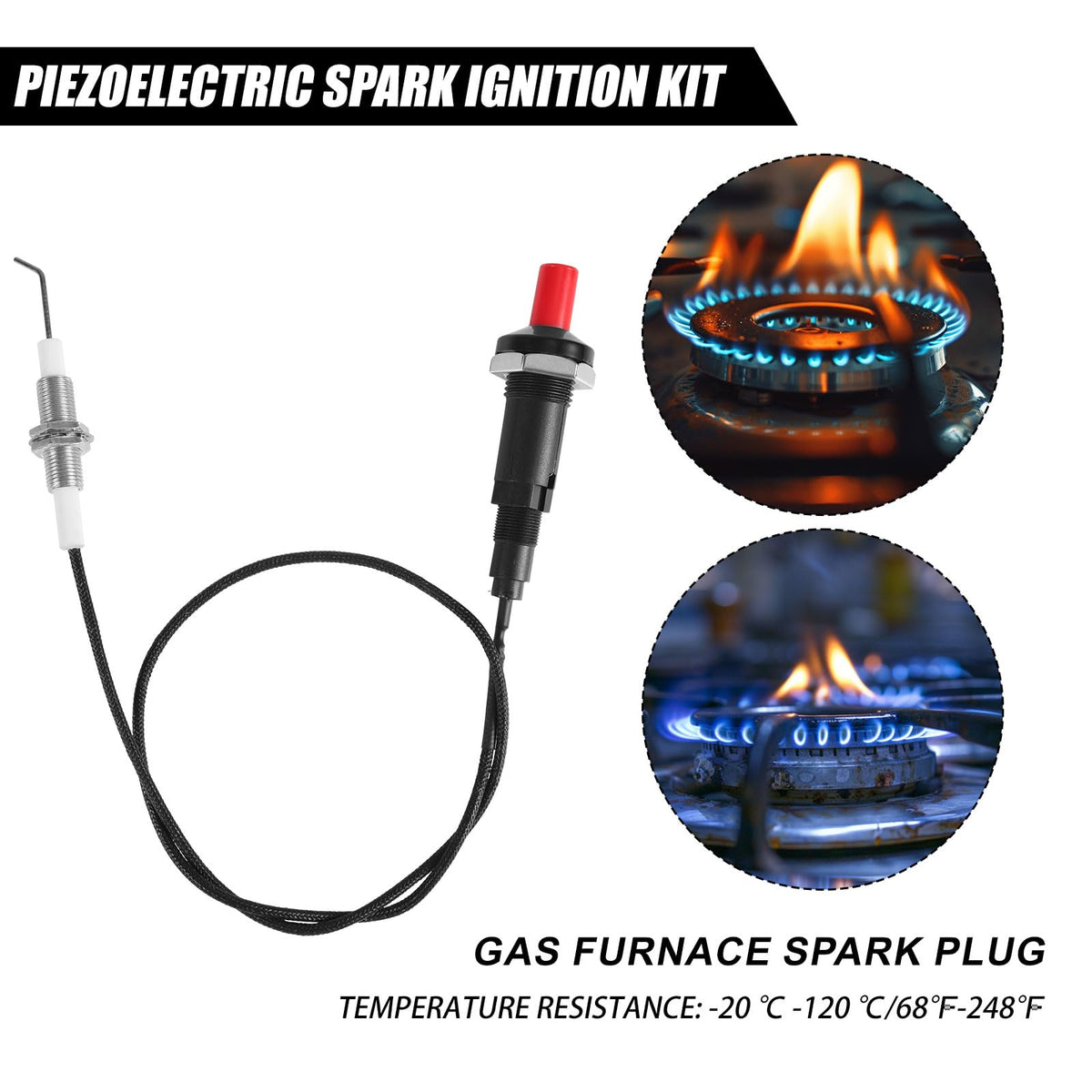 BTFO piezo igniter ceramic wire detail for heat resistance