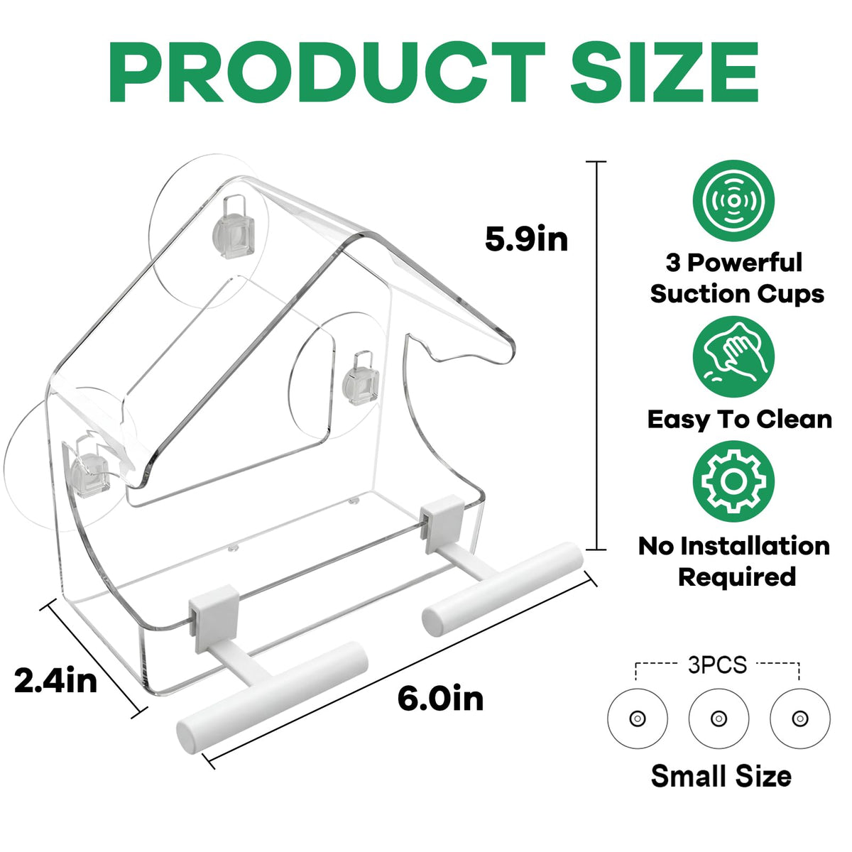 BTFSZ gift ready bird watching feeder for gardeners and seniors.