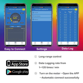 BTMETER BT-100APP uses Bluetooth to log wind data on your phone.
