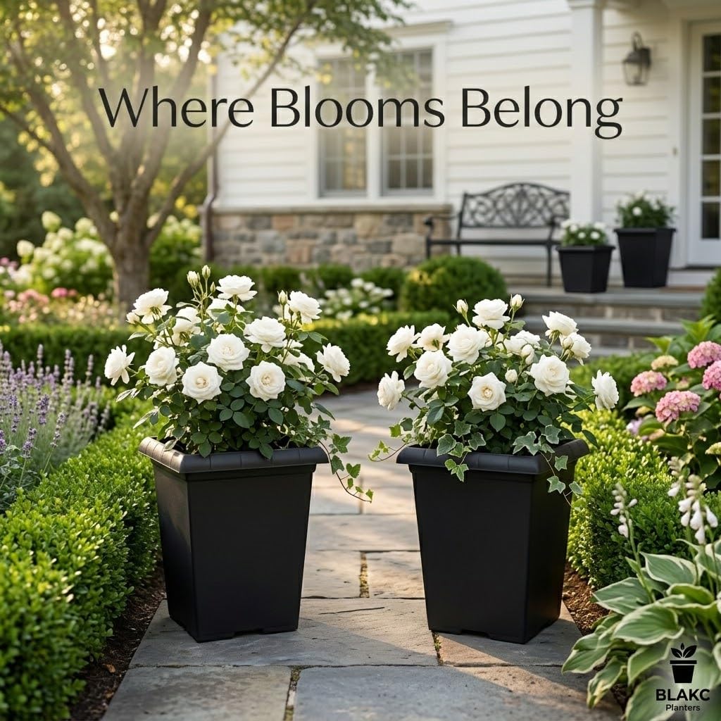 BTPLASTIK planter ideal for roses and tomatoes with deep root design.