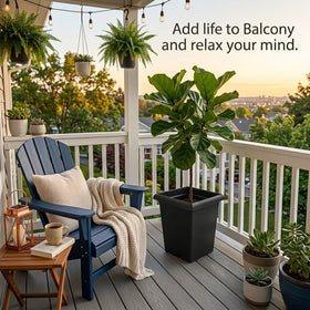 BTPLASTIK versatile planter for indoor or outdoor use in various spaces.