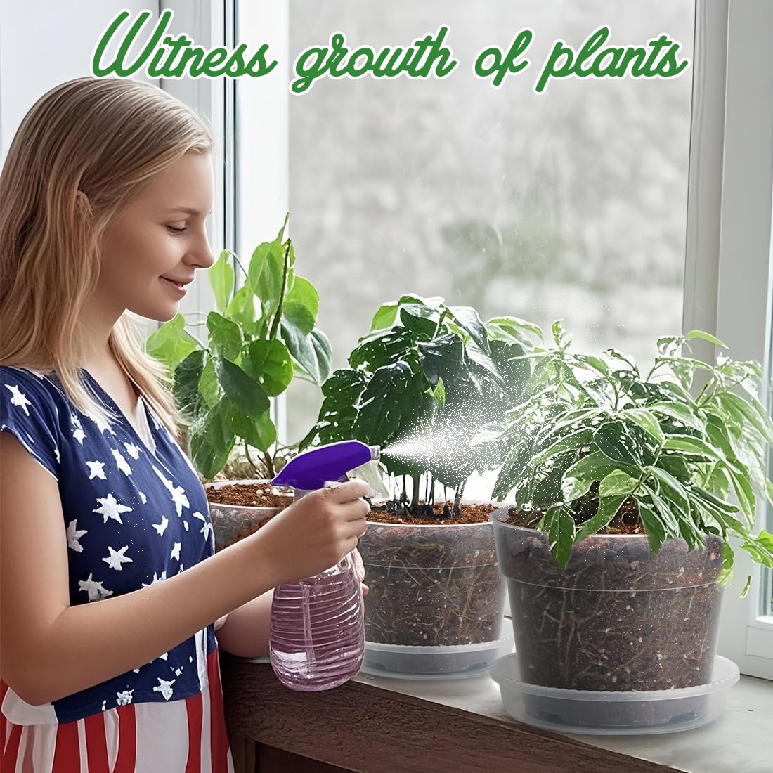 BTPLASTIK reusable PP plastic pots are suitable for indoor and outdoor planting.