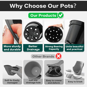 BTPLASTIK bottom drainage holes support proper watering and airflow.