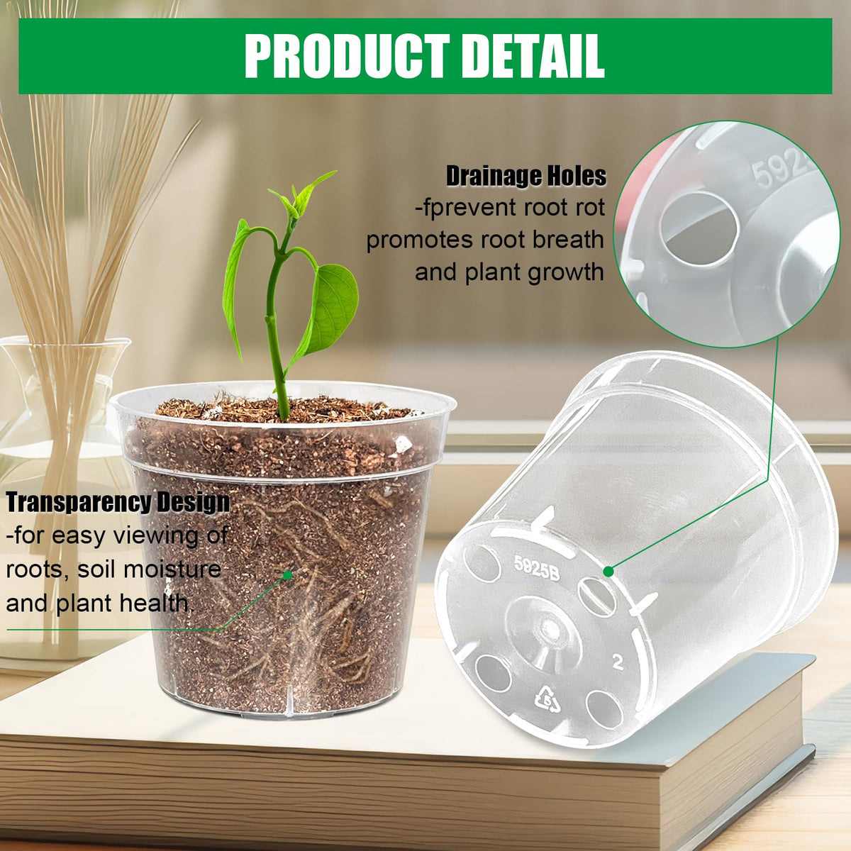 BTPLASTIK durable reusable plastic pot for long-lasting gardening.