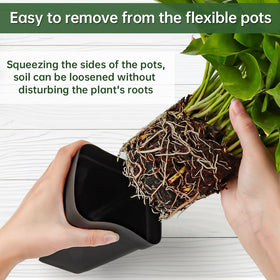 BTPLASTIK durable PP material keeps pots lightweight and sturdy