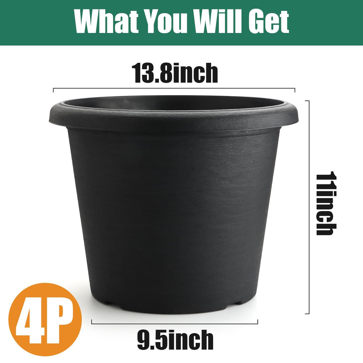 BTPLASTIK planter showing drainage holes to promote healthy roots and moisture balance