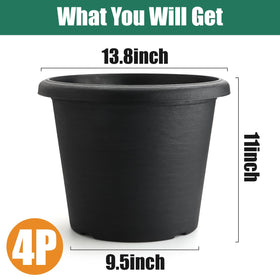 BTPLASTIK planter showing drainage holes to promote healthy roots and moisture balance