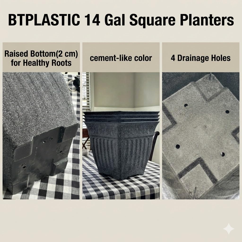 BTPLASTIK raised 2cm base improves drainage and airflow