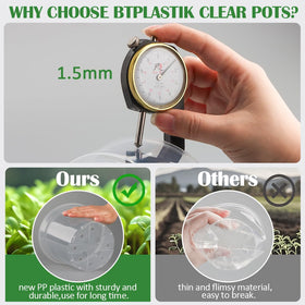 BTPLASTIK sturdy reusable pot made of PP plastic for long-term use