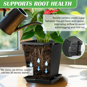 BTPLASTIK weatherproof planters withstand extreme temperatures for outdoor use.