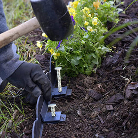 BTSULYOO 0-7 inch diameter turf stake balancing strength with low profile edge