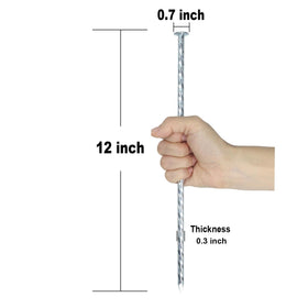 BTSULYOO hot-dip galvanized steel stake resisting rust for outdoor use