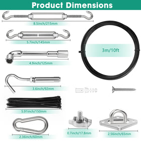 Btvsd 304 stainless steel cables deliver durable, weatherproof support.