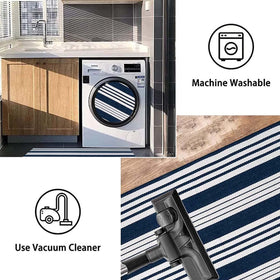 BUAGETUP easy-care rug is machine washable for simple cleaning.