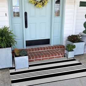 BUAGETUP indoor-outdoor entryway rug suitable for thresholds and living areas