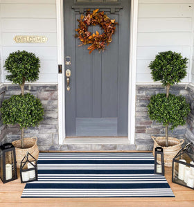 BUAGETUP modern striped pattern adds warmth to farmhouse or contemporary decor.