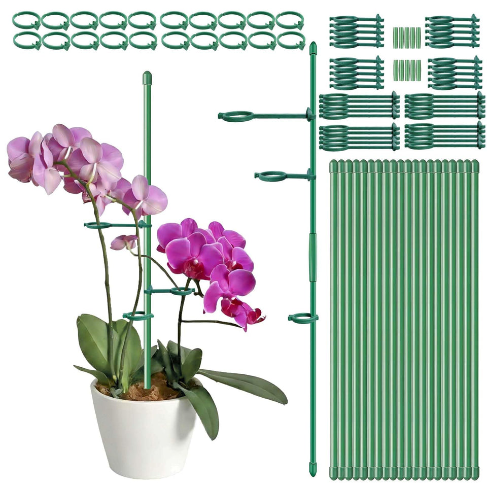 Buaszay extendable plant stake 12inch supports indoor and outdoor growth with adjustable stability.