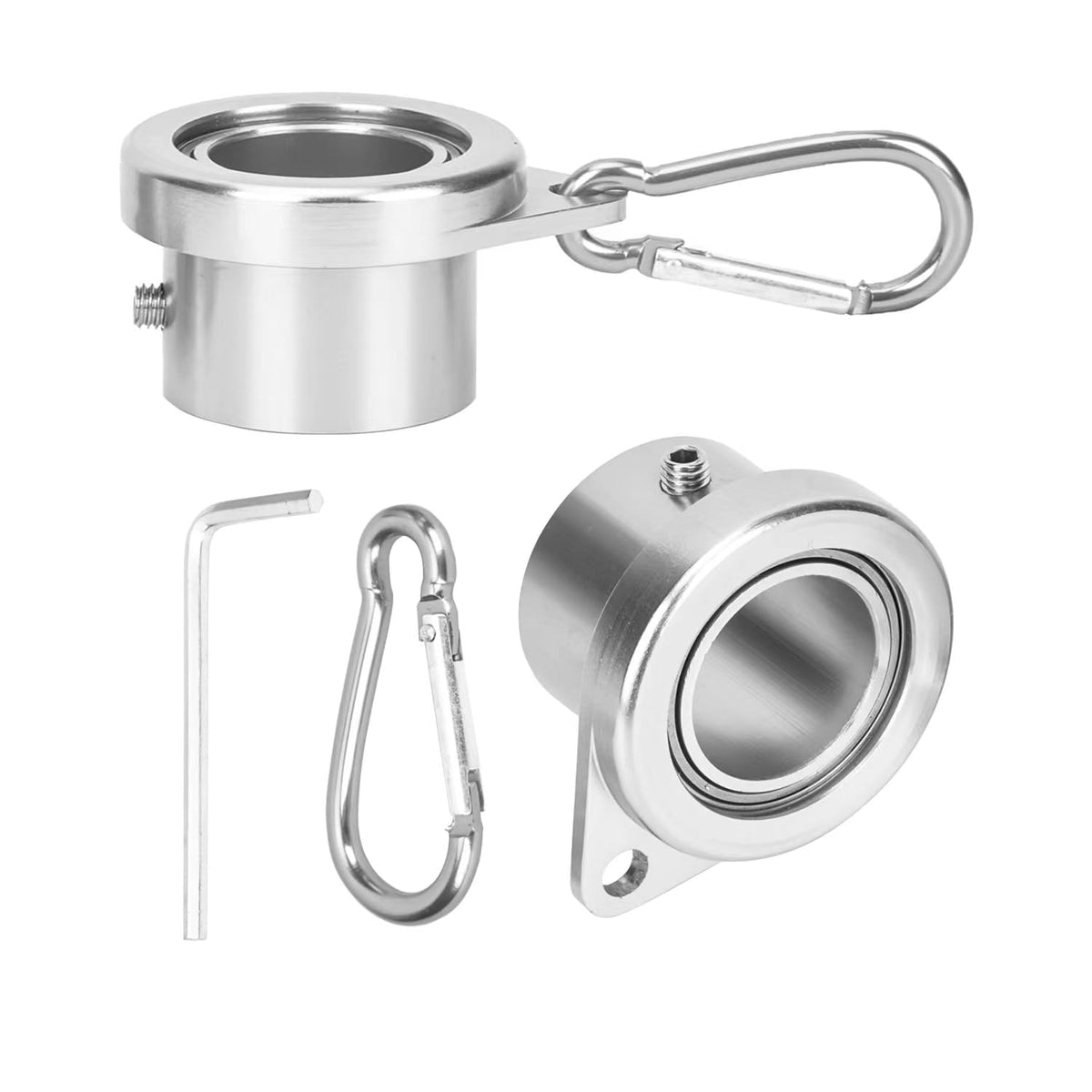 Bubblythe flag ring 360° rotation prevents tangling during windy displays.