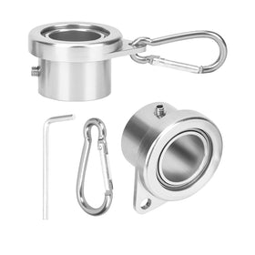 Bubblythe flag ring 360° rotation prevents tangling during windy displays.