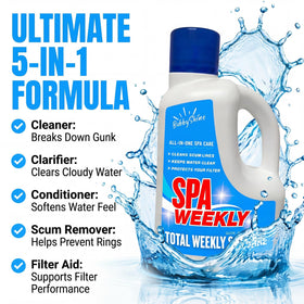 BubbyShine spa chemical routine supports weekly care