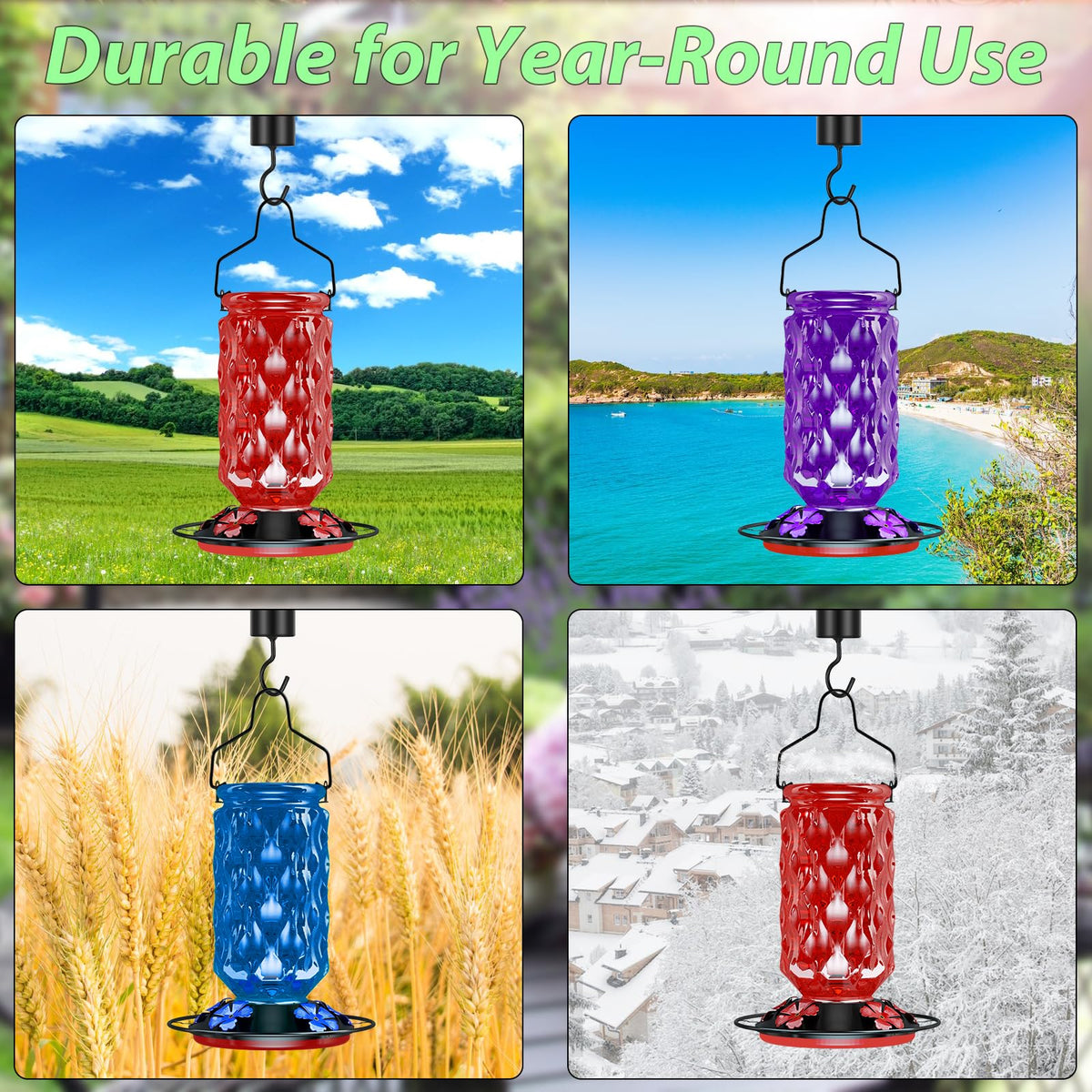 Bublador weather-ready glass for year-round outdoor use.