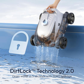 DirtLock 2.0 tech keeps debris contained during cleaning