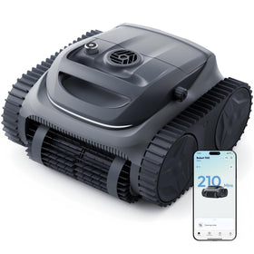 BUBLUE Bubot 700 front view with space gray housing for easy poolside handling
