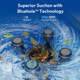 BUBLUE F10 dual-motor cleaner powering deep edge cleaning and quick surface coverage.