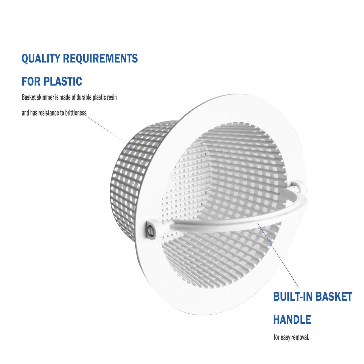 Buccilly 513330 skimmer basket quick installation no tools required
