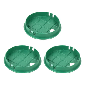 Round Buccilly valve box cover aligns with interior diameter for a snug fit.