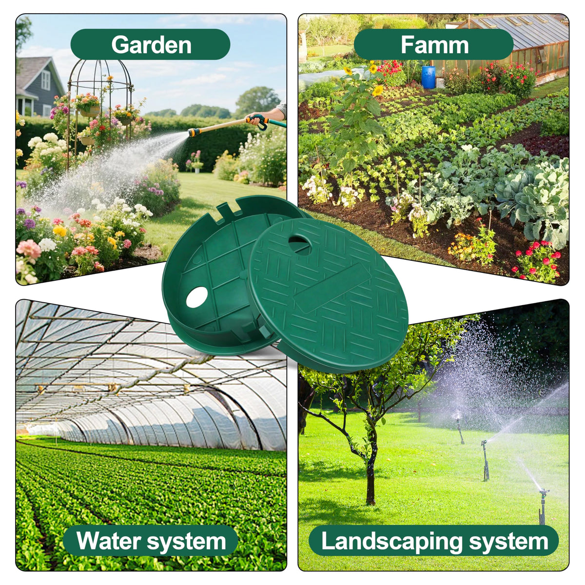Pack of three Buccilly covers ideal for maintaining multiple irrigation zones.