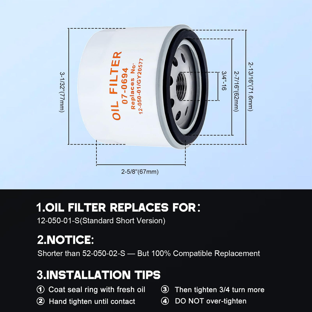 Buckbock 7000 maintenance kit dimensions for precise fit