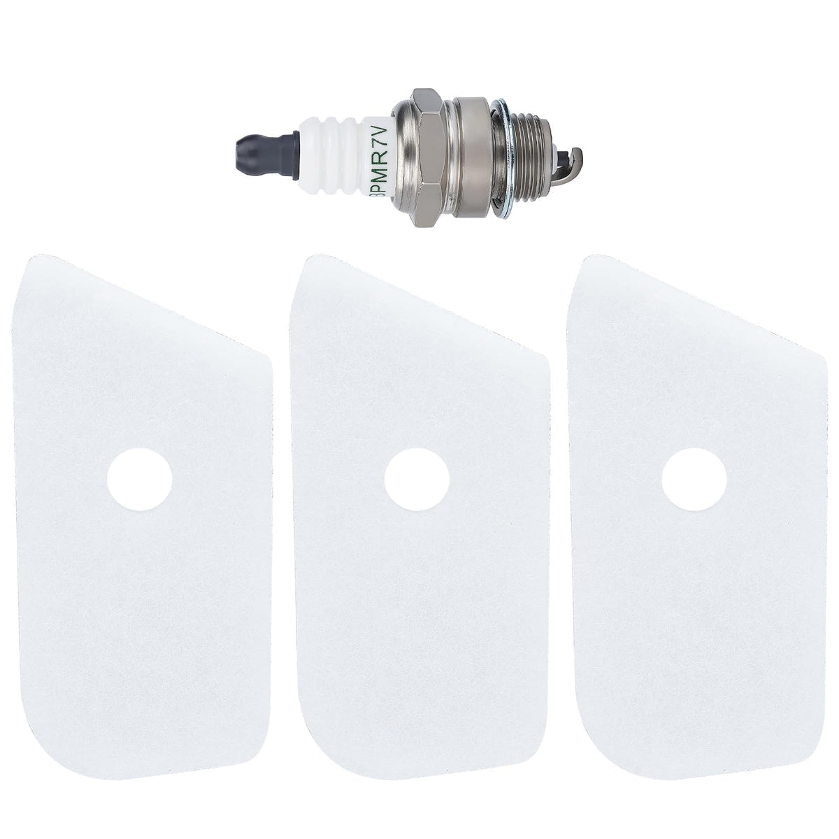 Buckbock air filter and spark plug bundle for Husqvarna 124L trimmers improves airflow