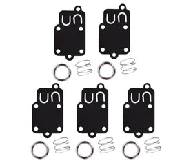 Buckbock diaphragm replacement, five-pack, for 2-5 hp engines, easy maintenance.