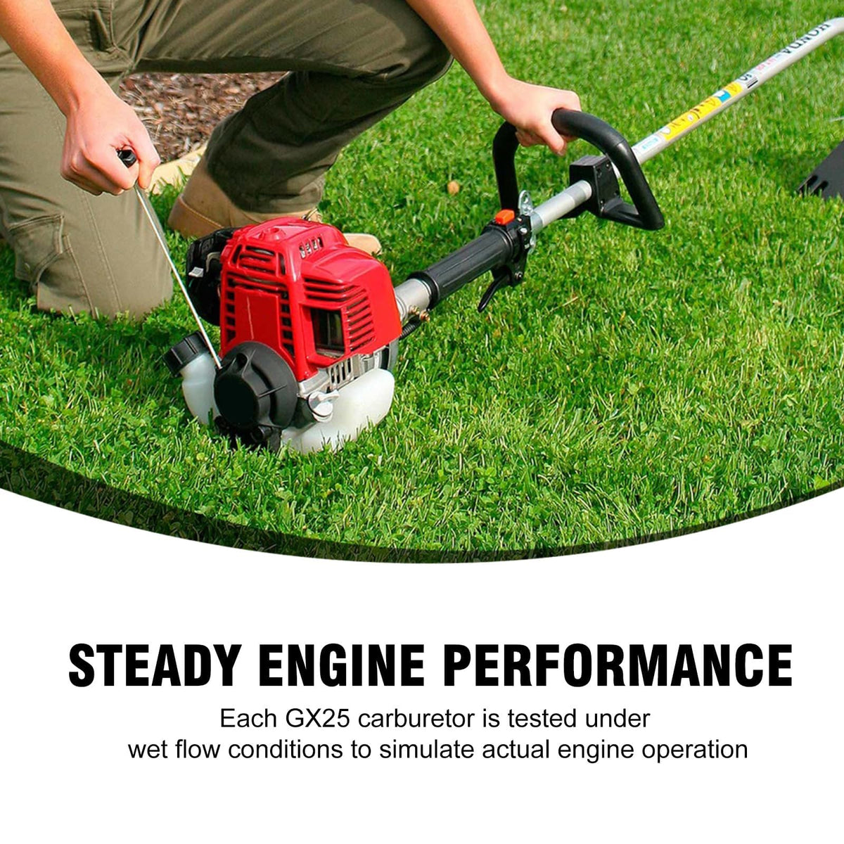 Buckbock gx25 engine replacement part supports 4-stroke performance.