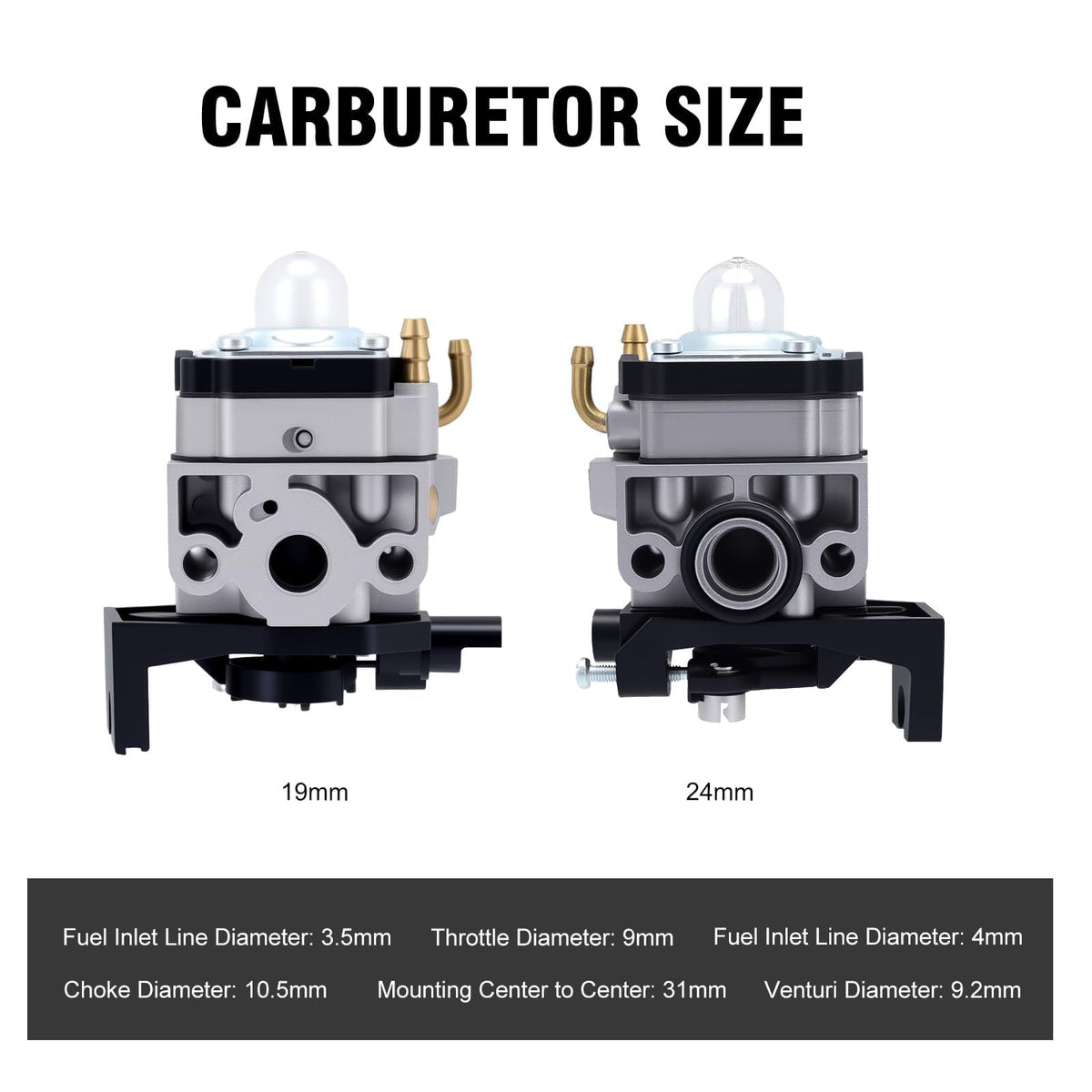 Buckbock Honda GX25 carburetor fitment with easy installation.