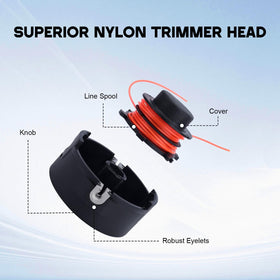 Buckbock Stihl FS90R compatible trimmer head for quick, even cuts.