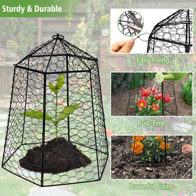 Budiwati straps simplify setup and fasten around growing plants securely.