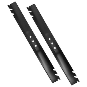 Budrash 131-4547-03 mulching blade for Toro 22-inch Recycler close-up showing serrated edges for fine clippings