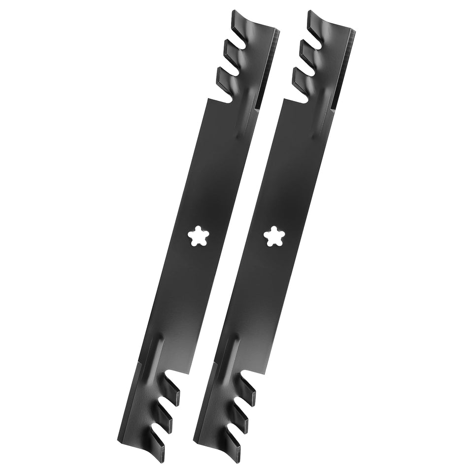 Budrash 138971 mower blades on a 42-inch deck produce finer clippings.