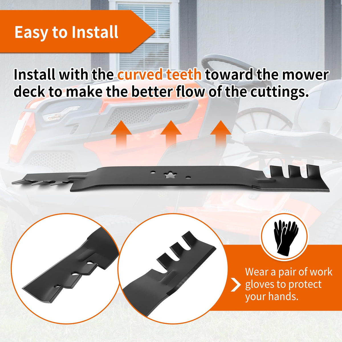 Budrash 22in mulching blade for Husqvarna HU800AWD aids better mulch distribution