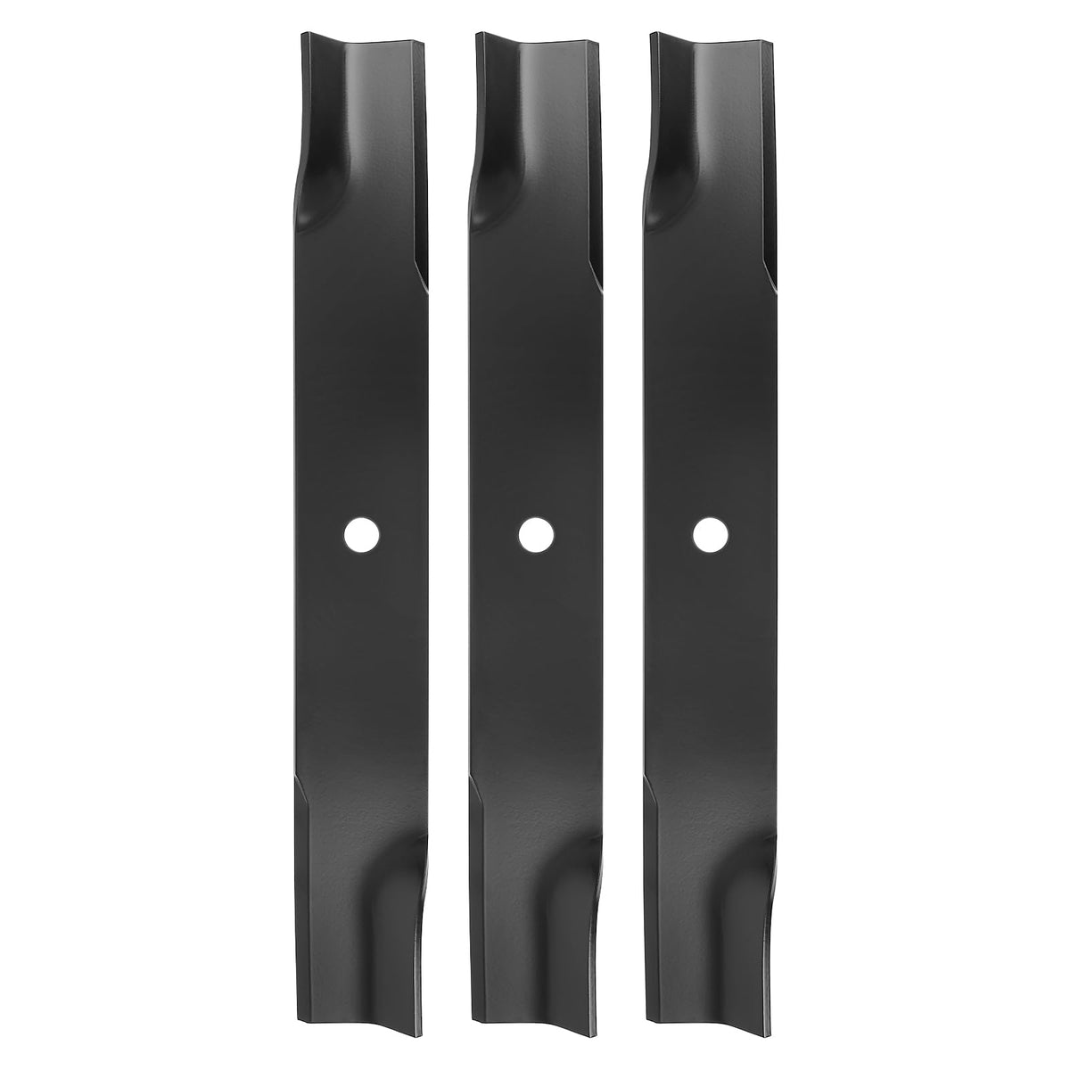 Budrash 601124 blade angle view highlighting high lift for clean, even mowing