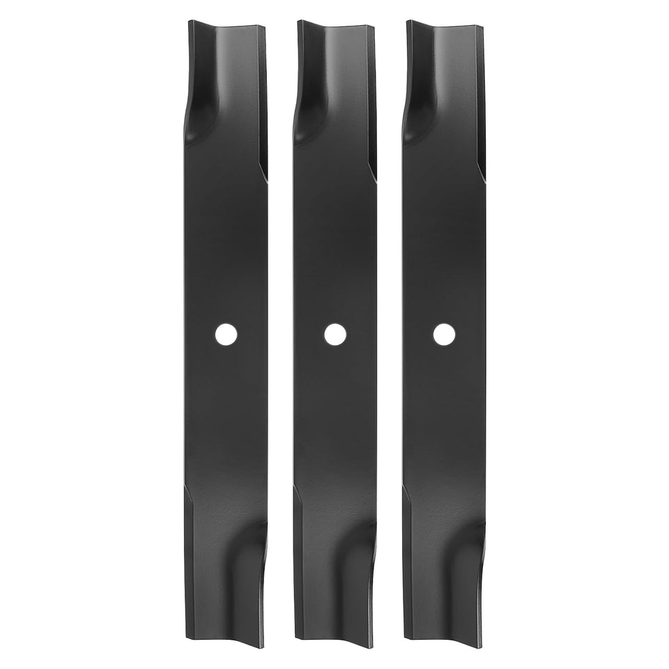 Budrash 601124 blade angle view highlighting high lift for clean, even mowing