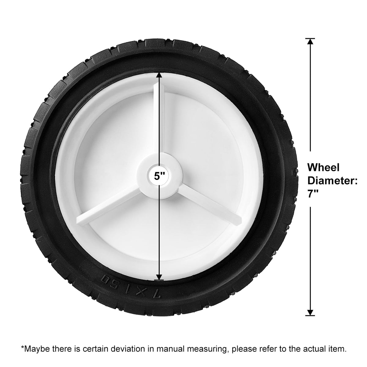 Budrash 7-inch universal wheel, reliable replacement for Oregon 72-107 9611.